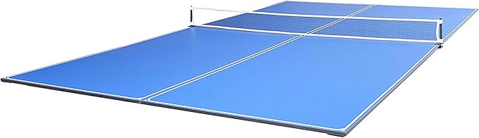 JOOLA Ping Pong Conversion Top with Net Set for Billiard and Pool Tables - Regulation Top Converts Billiards into Ping Pong Table - Includes Foam Padding for Protection - Steel Frame Option