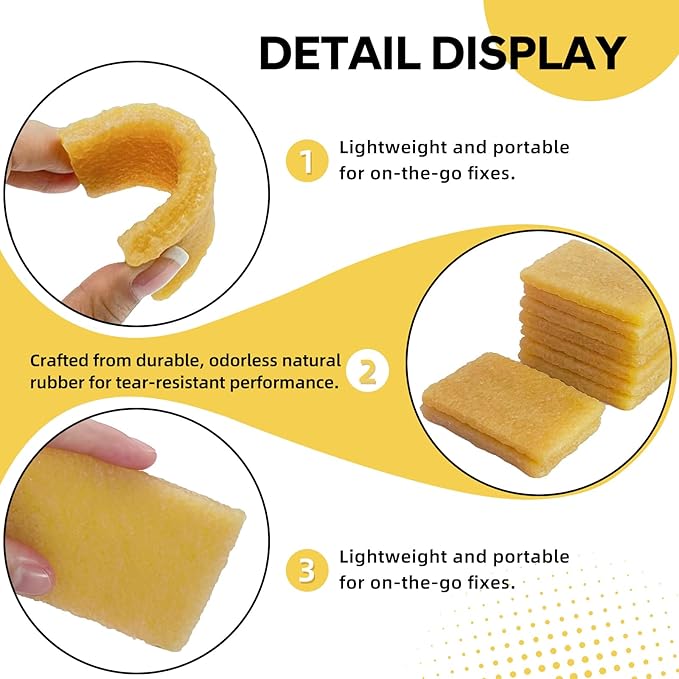 8pcs Natural Rubber Erasers Glue and Residue Eraser, Rubber Cement Pick up Eraser Adhesive Erasers Glue Remover Tool for Paper Plastic Craft