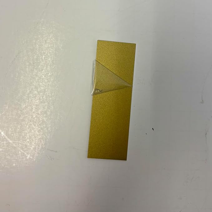 Blank Metal Plates for Laser Engraving - 4 Pack | Aluminum Sheets 0.020" Thick | CO2, Diode, Fiber Laser Compatible | Multiple Sizes & Colors (Gold (engraves black), 1.5x3 inch)