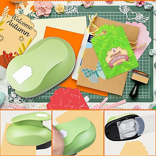 Tag Hole Punch 3 inch Tag Puncher TagCutter Tags Punches for Paper Crafts Gift Tags Punch Cutter Tag Maker TagPaper Punch