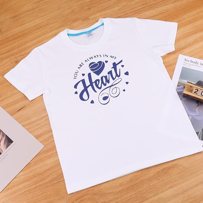 HTVRONT Blue Heat Transfer Vinyl Bundle - 10 Pack 12" x 10" HTV Vinyl for T-Shirt, Royal Blue Iron on Vinyl for All Cutting Machine or Heat Press Machine