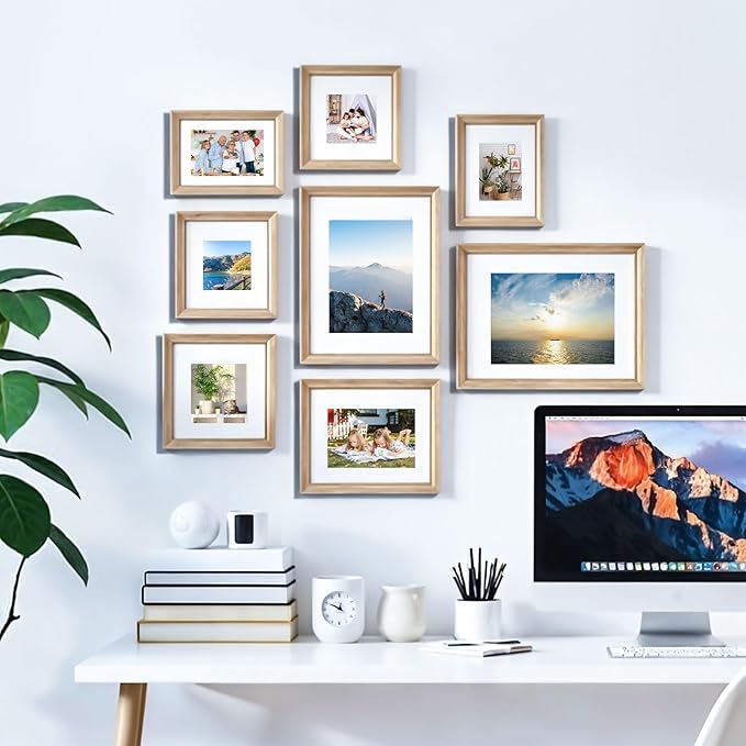 Prudiut 15 Pack 8x10 Backing Boards Only, Uncut White Mat Board Acid Free Mat Board for Photos, Prints, Artworks