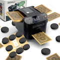2025 New Smart 2-in-1 Automatic Card Shuffler and Dealer,Programmable Card Dealer,Card Shuffler 2 Deck,360° Rotation,Ultra Quiet,Rechargeable,Support 12 Players (Black Pro+8 remotes)