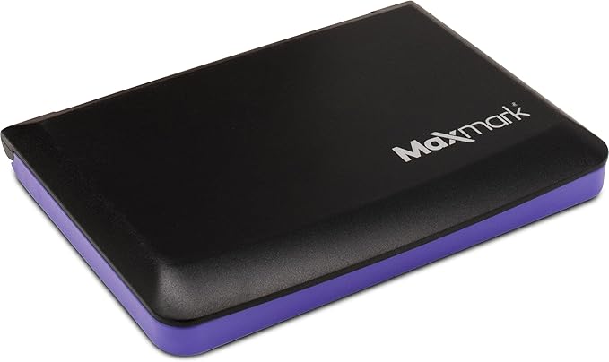 MaxMark Large Purple Stamp Pad - 2-3/4" by 4-1/4" - Premium Quality Felt Pad