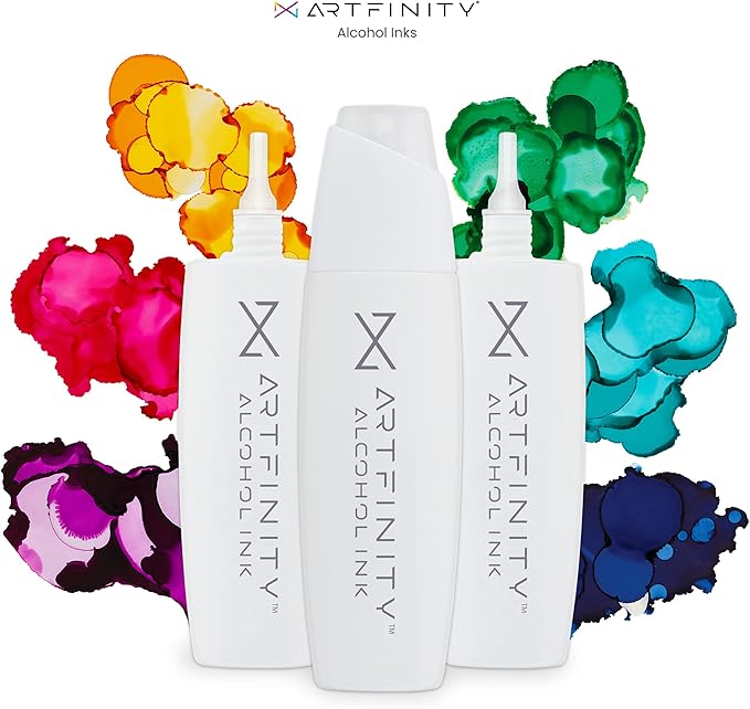 Artfinity Alcohol Inks 3 Pack - Vibrant, Professional, Dye-Based Alcohol Inks for Artfinity Alcohol Markers, Artists, Drawing, & More! - Walnut E1-5
