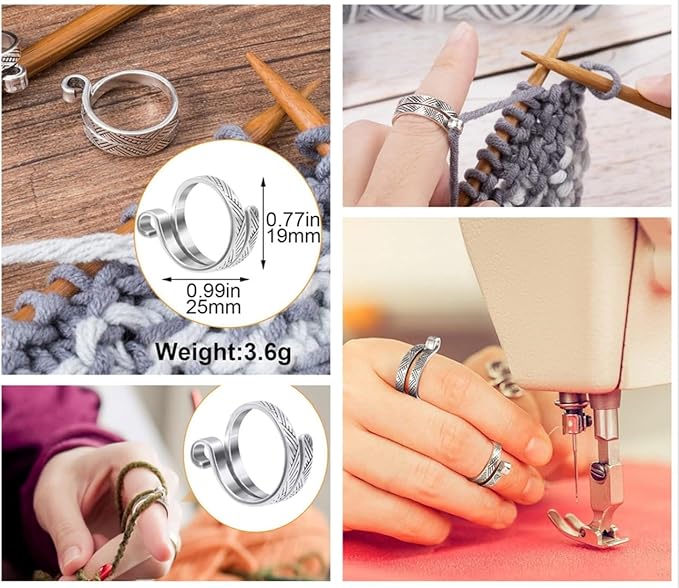 Hayodo Stitch Markers 10 Colors Knitting Crochet Locking 60/160/240Pcs Stitch Needle Clip Counter with 3 Plastic Needle Randomly and 1 Knitting Crochet Loop Ring (Multicolor-240 pcs)