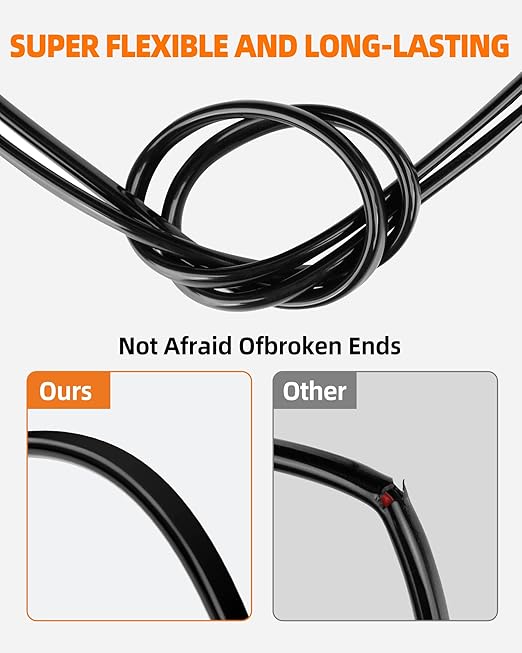 14 Gauge Wire, 14 AWG 2 Conductor Electrical Wire, Flexible/Oxygen-Free Tinned Copper/Stranded PVC 14/2 Cord for Automotive, Marine, LED Strips, Solar, RV, Lighting (50FT)