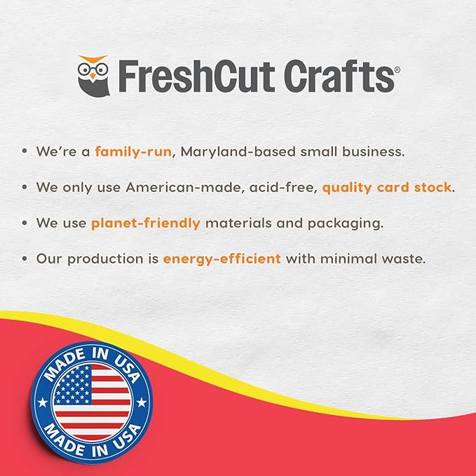 FreshCut Crafts: 280 Pieces of DIY Flower Cutouts with IDEA Guide - 2-Sided Punch Out Tulips, Daisies, Daffodils, Flowers Ideal for Spring Craft Projects, and Mother's Day DIY Gift Craft