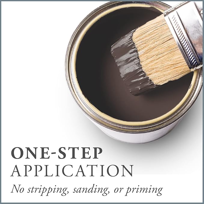 AMY HOWARD AT HOME Chalk-Based One Step Paint for Furniture, Cabinetry, Decor, Finish, and More | No Stripping, Sanding, or Priming | Dark Base | 32 Ounce | Windsor