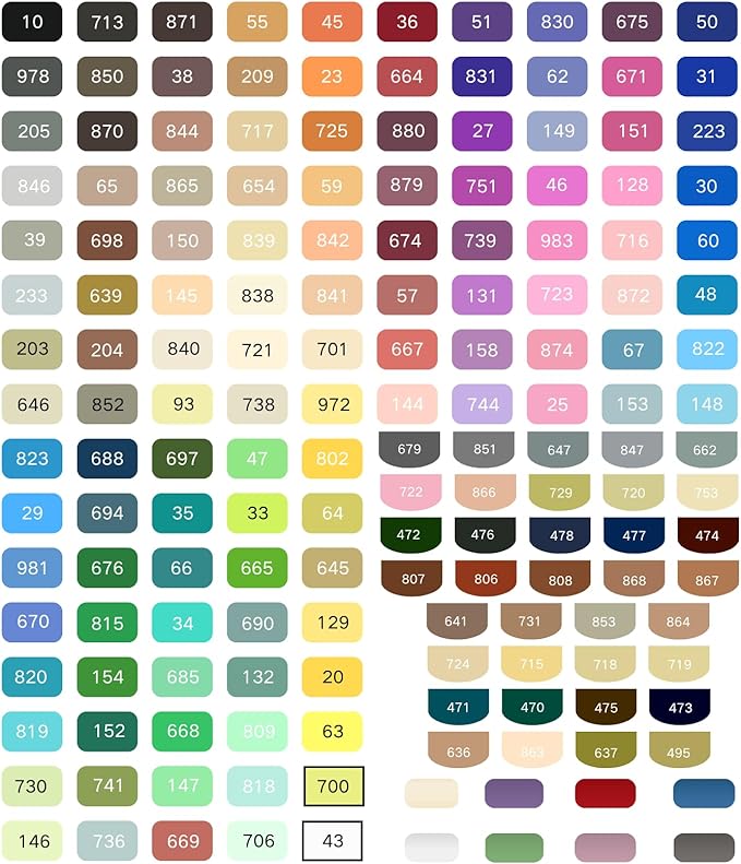 ROSYMENG Acrylic Paint Markers, 154 Colors + 8 Metal Colors - Large Ink Capacity, High Coverage with Brush Tip Acrylic Paint Pens, Suitable for Wood, Glass, Rock, and Fabric - Student School Supplies