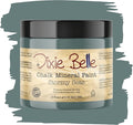 Dixie Belle Paint Company Chalk Finish Furniture Paint - Stormy Seas (16oz) - Matte Blue Gray Chic Chalk Mineral DIY Furniture Paint