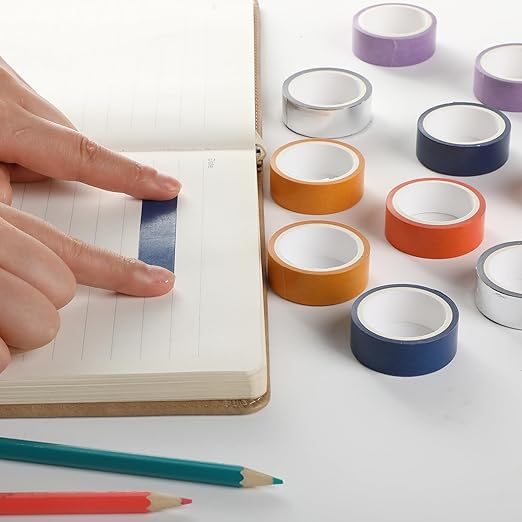 Mr. Pen- Washi Tape Set, 10 Rolls, Autumnal Reverie, Decorative Tape, Washi Tapes, Scrapbook Tape, Scrapbook Washi Tape for Journaling, Craft Tape, Washy Tape, Washy-Tape, Cute Washi Tape Pack