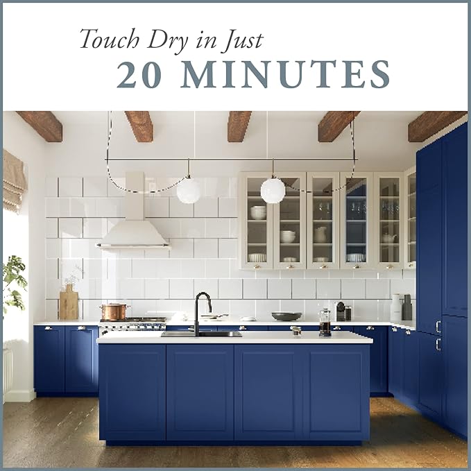 AMY HOWARD AT HOME Chalk-Based One Step Paint for Furniture, Cabinetry, Decor, Finish, and More | No Stripping, Sanding, or Priming | Dark Base | 32 Ounce | American Dream