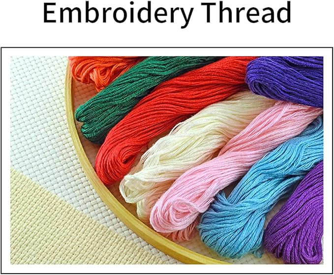 Joyhoor Cross Stitch Kits for Beginners Stamped Cross-Stitch Supplies Needlework preprint Embroidery Kits for Adults DIY Needlepoint Kits Embroidery Patterns 11CT-Van Gogh's Star Home 16x20 inchs