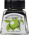 Winsor & Newton Drawing Ink, 14ml Bottle, Apple Green