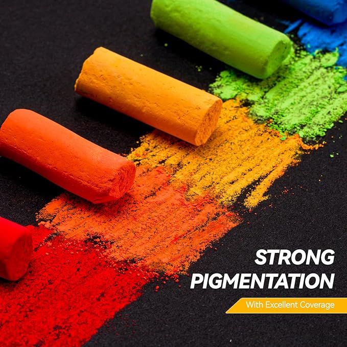 Paul Rubens Soft Pastel Set (48 Colors) - Fine Pigments with Smooth Strokes & Strong Coloring Power - Vibrant Chalk Pastels for Drawing, Blending & Layering - Ideal for Beginners, Students & Artists