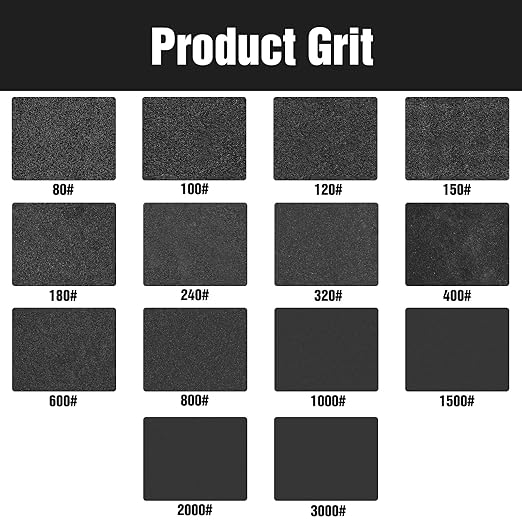 100 Pcs 5 inch Wet Dry Sanding Discs Grit 320 Hook and Loop 8 Hole Silicon Carbide Orbital Sander Sandpaper