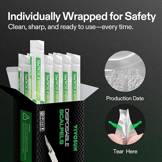 VIVOSUN #11 High-Carbon Steel Blades for Cutting Plants and Propagation