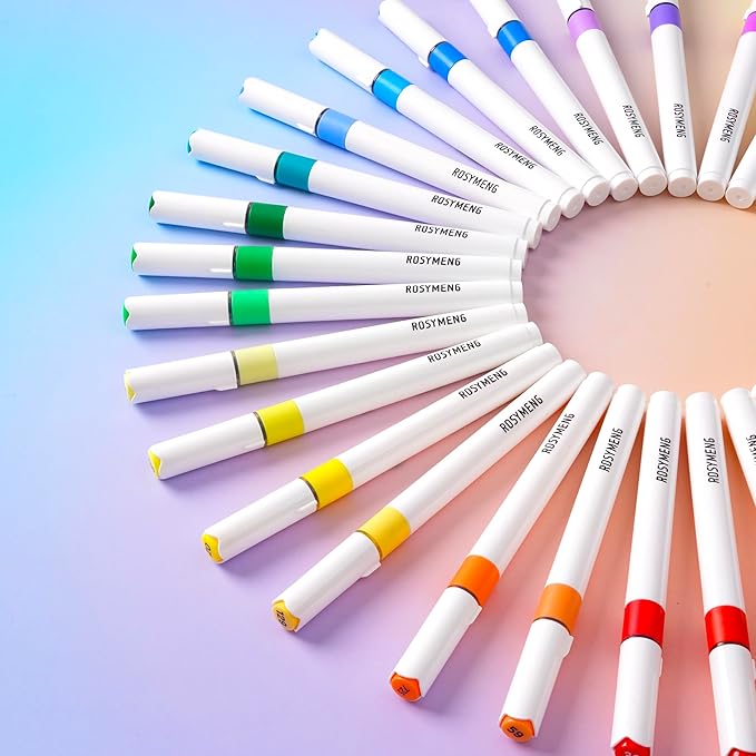 9 Color Acrylic Paint Markers, Water-Based Acrylic Markers for Artists Adults Coloring Drawing Cartoon Anime Comic - Brush Tip for Rock Painting, Wood, Canvas, Fabric, DIY Crafts Making (8 Metal)