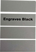Blank Metal Plates for Laser Engraving - 4 Pack | Aluminum Sheets 0.020" Thick | CO2, Diode, Fiber Laser Compatible | Multiple Sizes & Colors (Silver (engraves black), 6.25x8.25 inch)