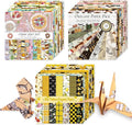 Origami 6x6 Paper Kit 150 Sheets 150 Vivid Colors Double Sided Same Printed Traditional Patterns Square for Arts Crafts Projects Japan Traditional Chiyo.Afternoon Tea
