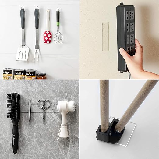 BRAVESHINE 9.8FT Sticky-Back Wall Tape - Double Sided Nano Tape - Self Adhesive Mounting Tape - Washable Picture Hanging Fasteners for Home Office Use