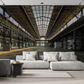 wall26 Wall Sticker/Wall Mural Industrial Interior of an Old Factory Building, Not Peel and Stick, Non-Woven Wallpaper Decorative for Bedroom, Living Room, Office - 132x168 inches