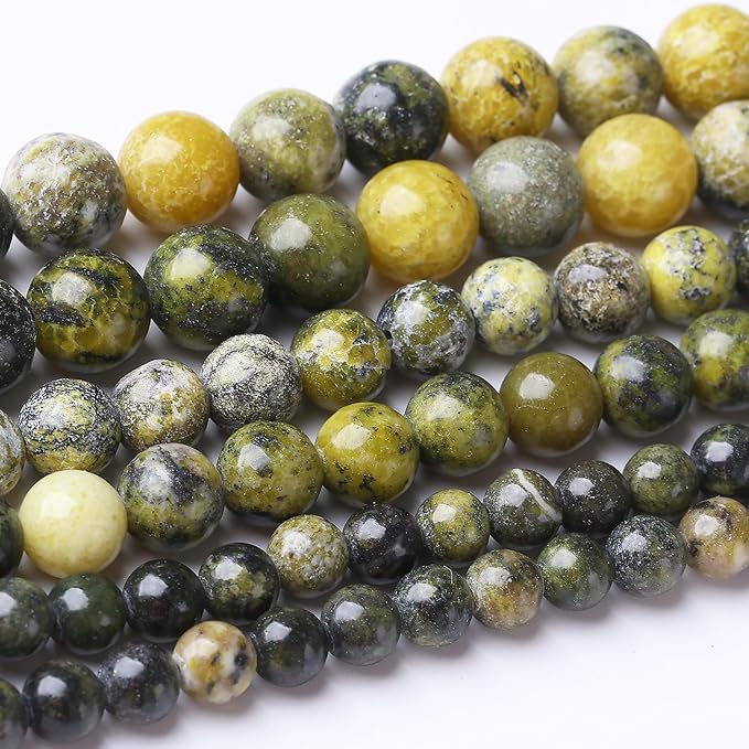 36PCS 10MM Australian Jade Stone Beads Energy Healing Beads for DIY Jewelry Bracelet Necklace Making for Jewelry Making 15Inch