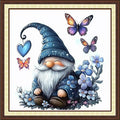 Findvoor Counted Cross Stitch Kits for Adults Full Range of Cross Stitching Embroidery Unprinted Pattern for Beginners, 11CT Needlepoint Kit Patterns Embroidery Kits-Colorful Butterfly Dwarf 18x18inch
