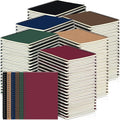 Spiral Notebook Bulk A5 College Ruled Journals Notebooks Lined 8.3 x 5.5 Inch Note Books Writing Thick Paper Notebook for Christmas Office Business School Gifts Supplies(Classic Colors, 72 Pcs)