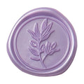 PONATIA Lilac Wax Seal Stickers - 50 Pcs Self- Adhesive Eucalyptus Wedding Seal Stickers, Perfect for Invitation Cards, Envelopes, Christmas Cards, Gift Wrapping, Party Menu Décor
