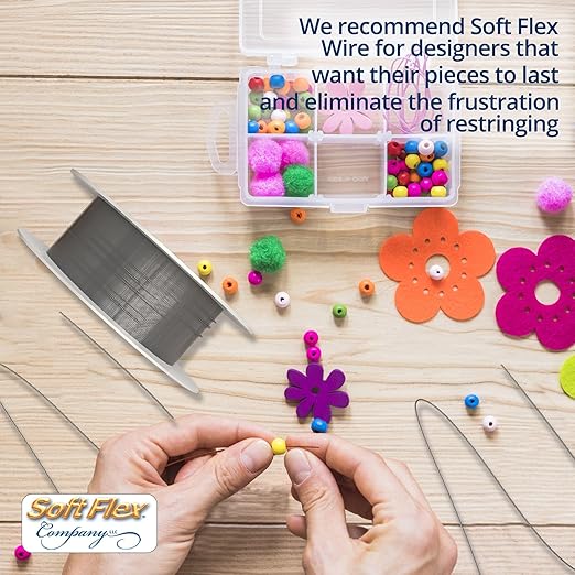 Soft Flex Econoflex Hobby Beading Wire - Fine Gauge 0.014-30 Feet No Lead Crafting Wire