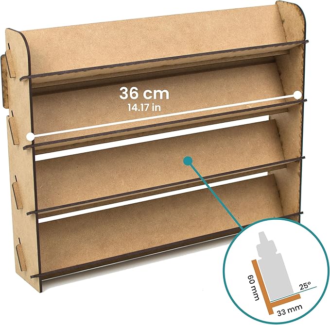 Paint Rack for Model Paints. Hobby Craft Citadel Vallejo Tamiya Army Wall Paint Rack Stand Paint Holder Organiser Miniature Warhammer Paint Storage Model Painting Station (Universal)