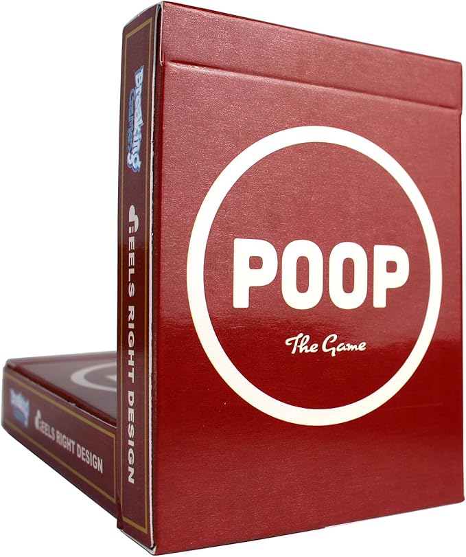 Breaking Games Poop The Game - Hilarious and Family-Friendly Card Game for Kids Ages 6 and Up - Perfect for Game Night and Parties - 2-5 Players