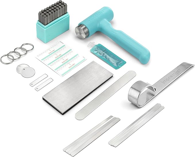 ImpressArt - Metal Stamping Kit, Includes All Essential Metal Stamping Tools for Jewelry Making and DIY Hand Stamping Custom Made Projects (Bridgette, Basic Bracelet Bending Kit)