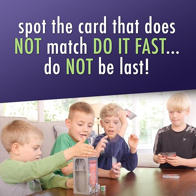 Not It Dice Games for Kids Strategy Game for Family Night Fun Card Game Stocking Stuffer Gift 3+ Players Ages 6+ Cryptid Hunters