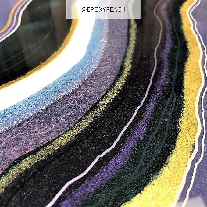 MEYSPRING Dusklight Crystal - Two Tone Violet Mica Powder for Epoxy Resin - Color Shifting Pigment - Purple Resin Dye - Skin-Safe and Cosmetic Grade