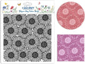 CHGCRAFT Wishing Flowers Polymer Clay Texture Sheets Silicone Texture Stamp Clay Texture Mat Modeling Pattern Pad Texture Sheets for Jewelry and Clay Earrings Tools, 5.5x5.5 inch