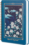 Spiral Notebook for Women, Durable A5 Leather Hardcover Notebooks, 140 Lined Pages, Cute Notebooks for Perfect Supplies at School, 8.3 x 6.2 in
