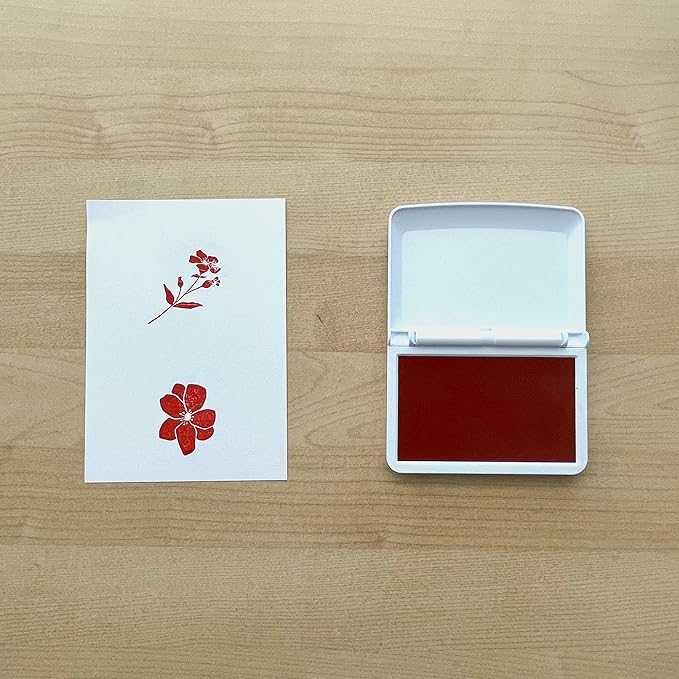COLOP Make Series, Ink Stamp Pads, with Non-Toxic Premium Ink, Water-Based Acid-Free (Brave Red, Make 3-3-1/2" x 6-1/4")