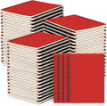 Yahenda 72 Pcs Spiral Notebook Bulk A5 Journal Lined 8.3'' x 5.5'' Writing Composition Paper Small Notepad Subject Notebook for Students Office Business Back to School Supplies (Red)