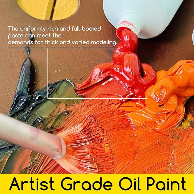 MEEDEN Artist Grade Oil Paint: Deep Yellow - 170ml/5.7oz Tube - Professional Art Paints for Canvas Painting