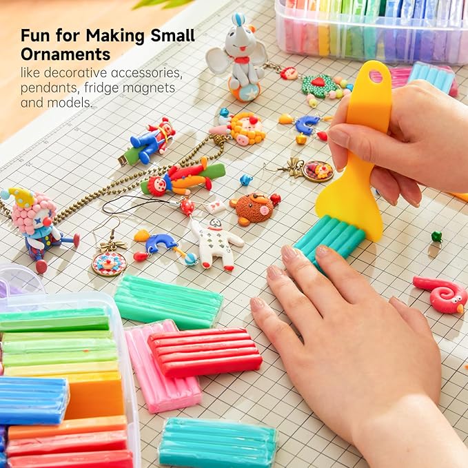 Shuttle Art 112 Colors Polymer Clay Kit with 20 Clay Tools, 16 Kinds of Accessories, Non-Toxic, Non-Sticky, Ideal DIY Art Craft Gift for Kids Adults