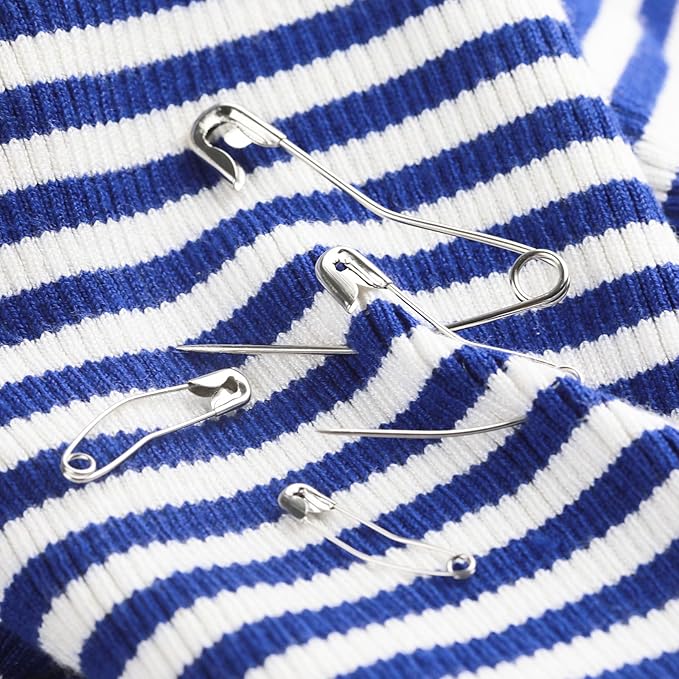 160 Pack Curved Safety Pins for Quilting Basting Pins 28mm 32mm 38mm 54mm Assorted Sizes Quilting Safety Pins Stainless Steel Quilting Pins