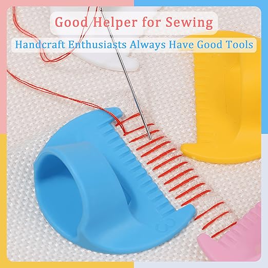 1 PCS 3mm Edge Lock Seam Guide, Mini Sewing Finger Ruler for Hand Sewing, DIY Sewing Kit Tool, Sewing Needle Gauge Measuring Guide, Pink