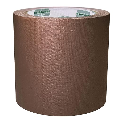 BookGuard 4 inch Premium Bookbinding Repair Cloth Tape, 15 Yard Roll, Tan