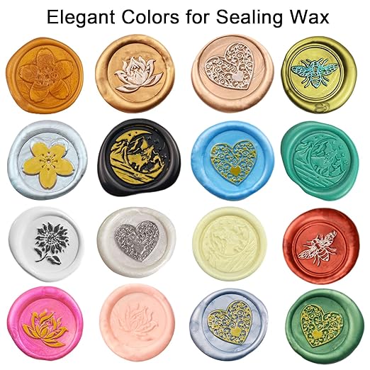 Wax Seal Stick, Ioggtser 26 PCS Gold Mini Glue Gun Wax Seal Stick for Wax Seal Stamp, Sealing Wax Sticks for Wedding Invitations, Cards, Envelopes
