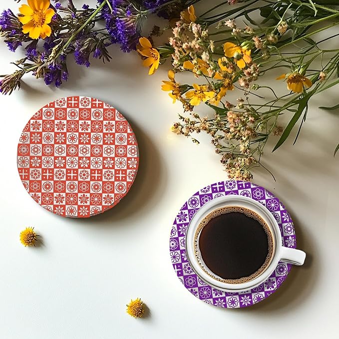 CHGCRAFT Lattice Pattern Polymer Clay Texture Sheets Geometric Flowers Silicone Texture Stamp Clay Texture Mat Modeling Pattern Pad Sheets for Jewelry and Earrings Tools, 5.5x5.5 inch