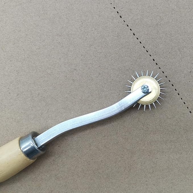 RONYOUNG 4PCS 4mm Sewing tracing Wheel for Sewing Patterns, Pounce Wheel, Perforation Cutter, Overstitch Wheel, Paper Perforator Tracing Wheel Sewing, Rotary Perforator, Pounce Wheels