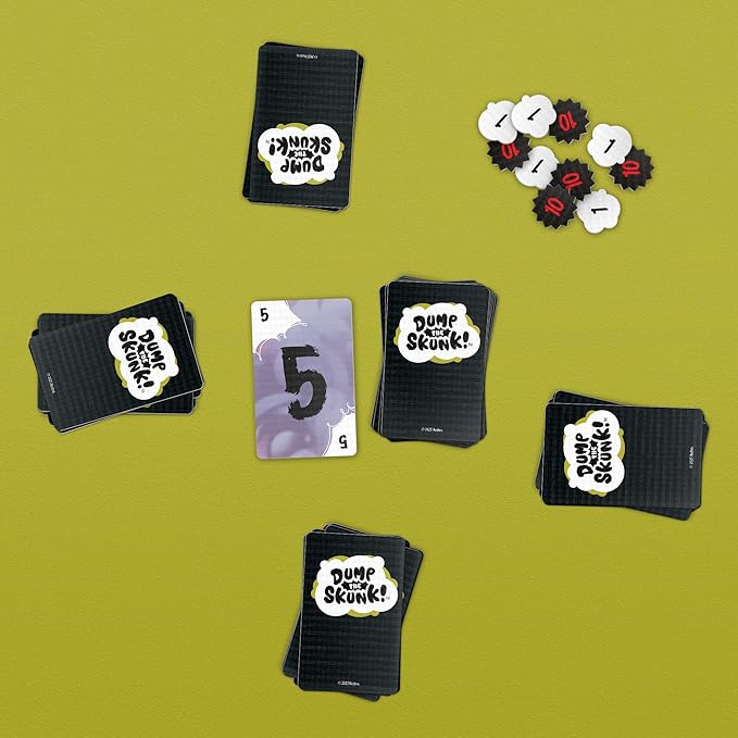 Dump The Skunk! Game | Family Card Game by Reiner Knizia | Ages 7 and Up | 2-6 Players | 20 Mins. | Easy to Learn Games for Kids, Teens, and Adults